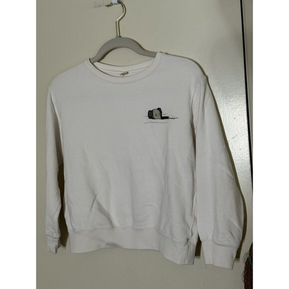 Uniqlo x Kaws UT Phaidon Beige Sweatshirt Long Sleeve Size 150 Boy Girl - Picture 3 of 12